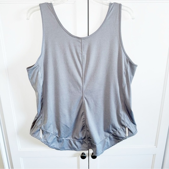 Athleta Record Breaker Womens White Workout Tank Top Sleeveless Sz Large - Picture 6 of 8